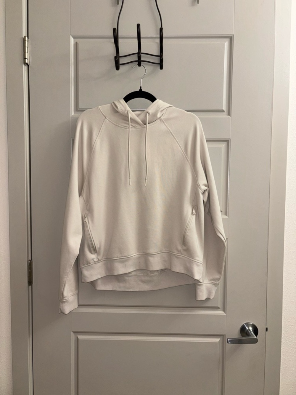 Old Navy Cream Hooded Crewneck Sweatshirt